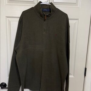 POLO Ralph Lauren Men's Dark Green Zip-Up Sweater